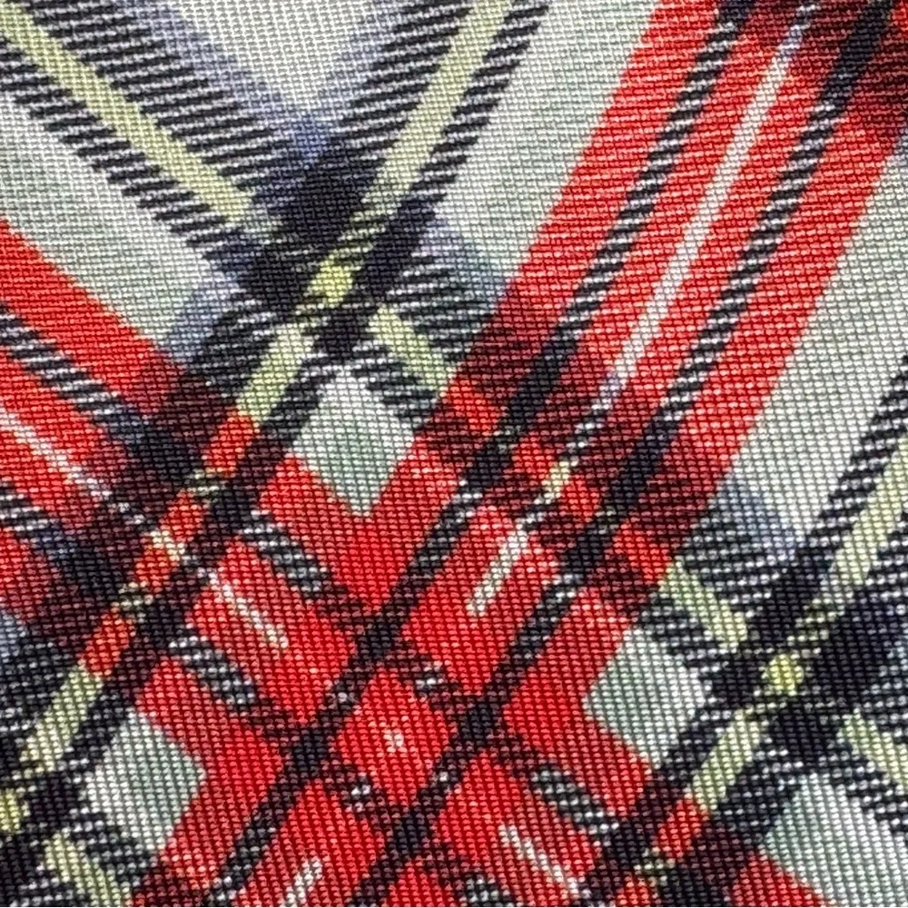 J Crew Crewcuts Plaid Classic Tie, red, black, white, yellow
